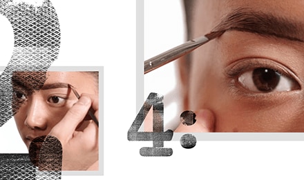 Click on video demonstrate SCULPTING A BOLD BROW